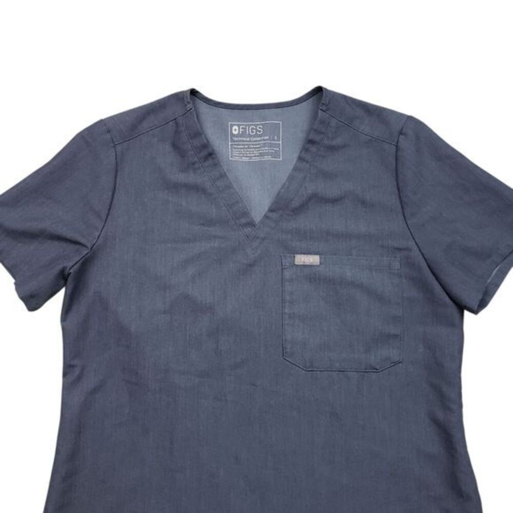 Figs Catarina One Pocket Scrub Top Womens Small V-Neck Lot of 2 - Picture 9 of 12